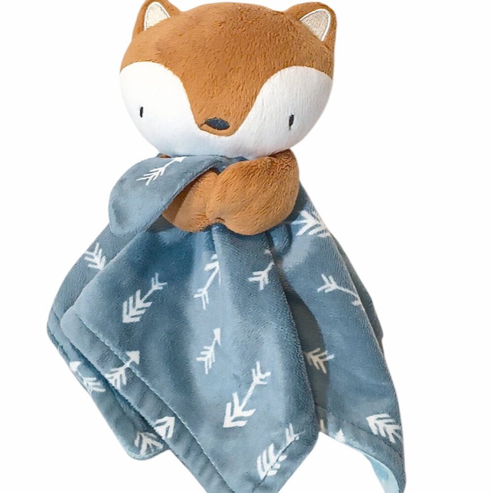 Modern Moments Gerber Fox Arrows Baby Lovey Security Blanket 12" X 12"